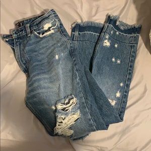 Abercrombie High Rise Girlfriend Jeans